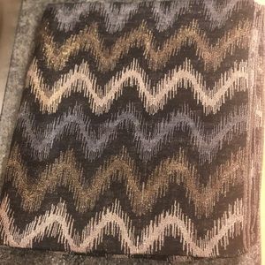 Black/ Metallic infinity scarf